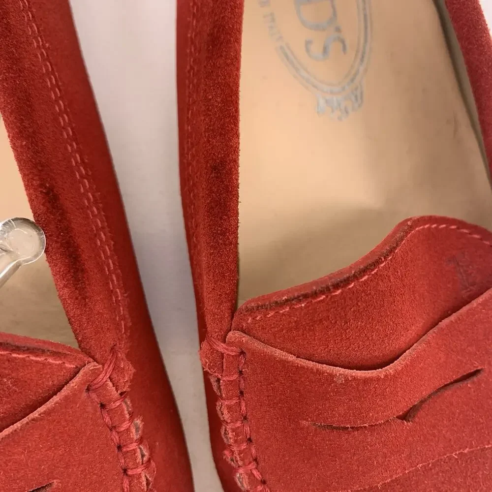 TOD'S Gommino Suede Driving Loafers Size 36.5 US 6.5